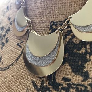 New York & Company Gold and Glitter Necklace